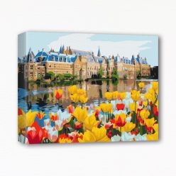 Keretre feszített számfestő - Tulipánok palotája