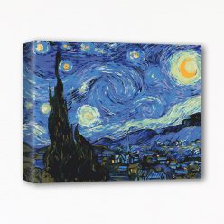 Keretre feszített számfestő - Csillagos éj