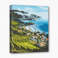 Keretre feszített számfestő - Tengerparti ültetvény