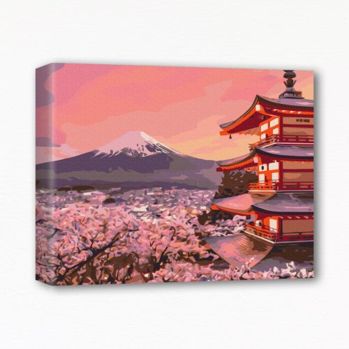 Keretre feszített számfestő - Japán