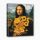 Keretre feszített számfestő - Mona Lisa napraforgókkal