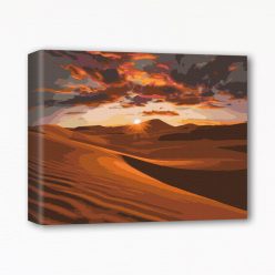 Keretre feszített számfestő - Sivatagi naplemente