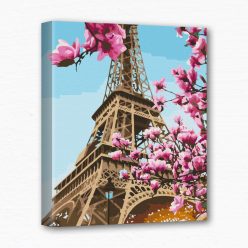 Keretre feszített számfestő - Eiffel-torony
