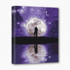 Keretre feszített számfestő - Holdfényes séta