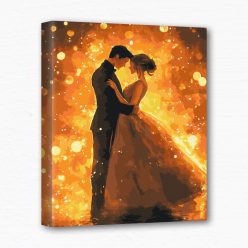 Keretre feszített számfestő - Varázslatos szerelem