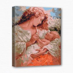 Keretre feszített számfestő - Anyai ölelés