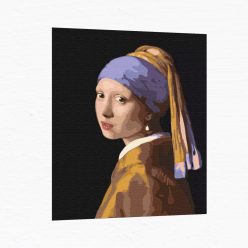 Számfestő készlet - Leány gyöngy fülbevalóval - Számos kifestő - Számfestés - Számok szerinti festés