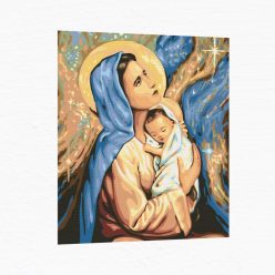 Számfestő készlet - Mária és Jézus - Számos kifestő - Számfestés - Számok szerinti festés