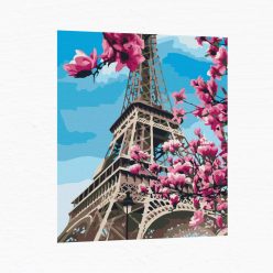 Számfestő készlet - Eiffel-torony tavasszal