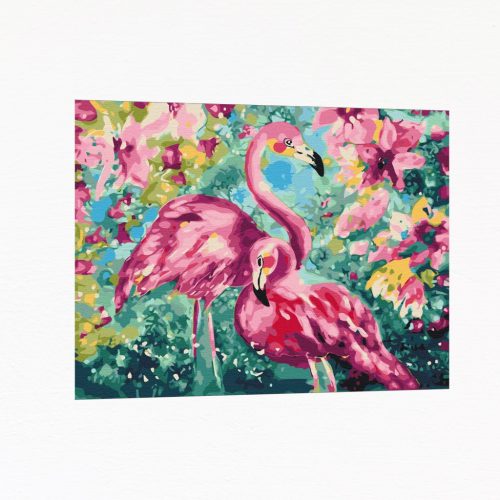 Számfestő készlet - Flamingók