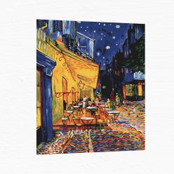 Számfestő készlet - Kávézó terasza este