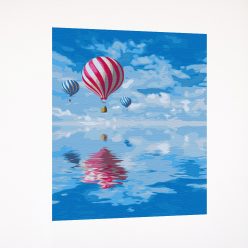 Számfestő készlet - Hőlégballonok a tenger felett