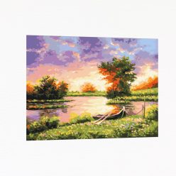 Számfestő készlet - Tóparti napkelte - Számos kifestő - Számfestés - Számok szerinti festés