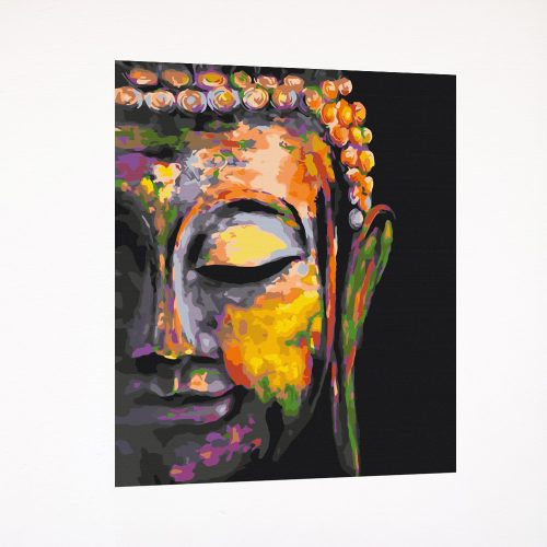 Számfestő készlet - Színes Buddha - 30x40 cm